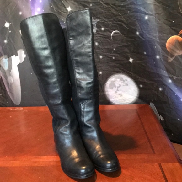 Cole Haan black leather boots size 8B - Picture 1 of 16